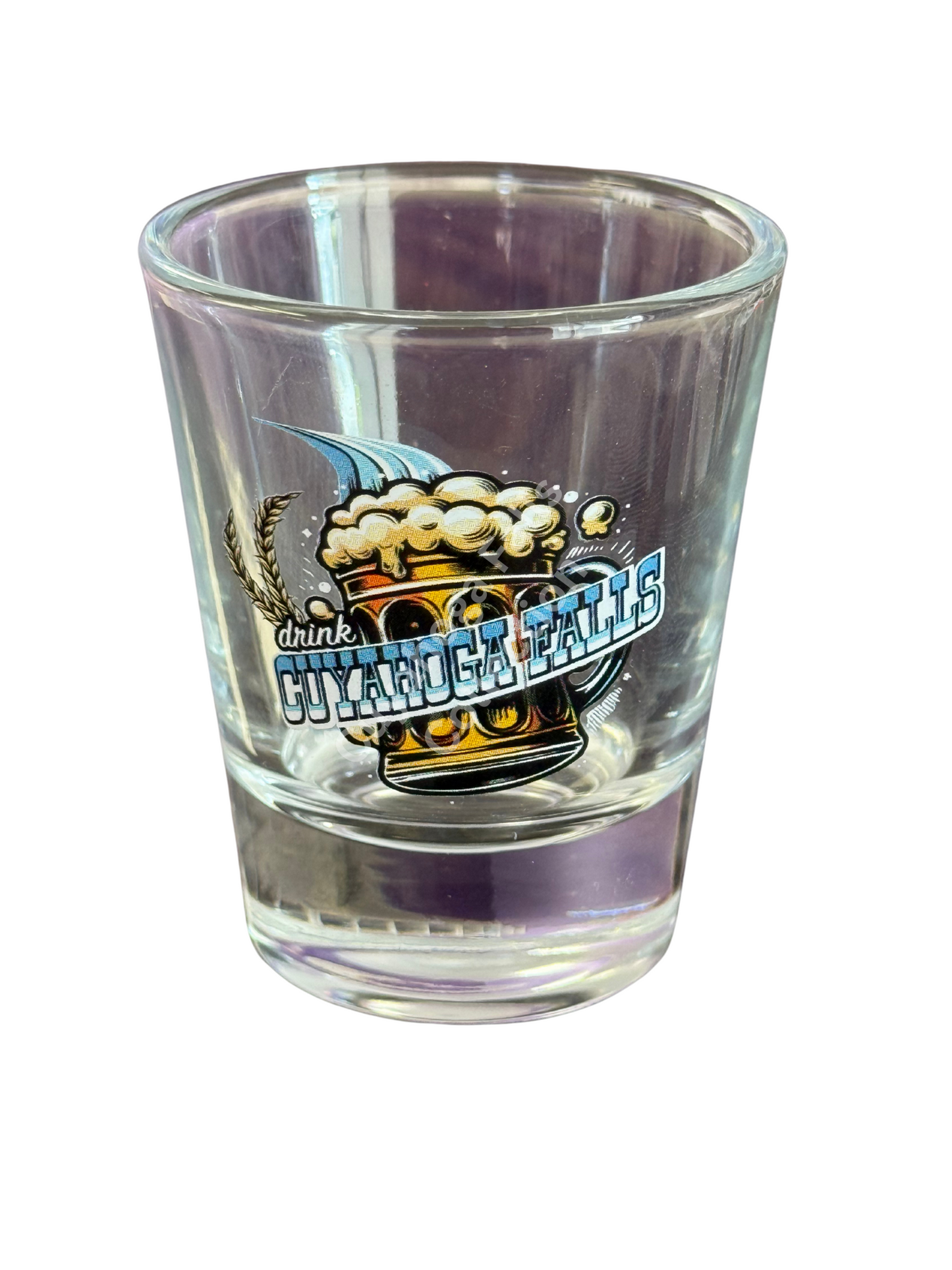 CUYAHOGA FALLS DRINK SHOT GLASS