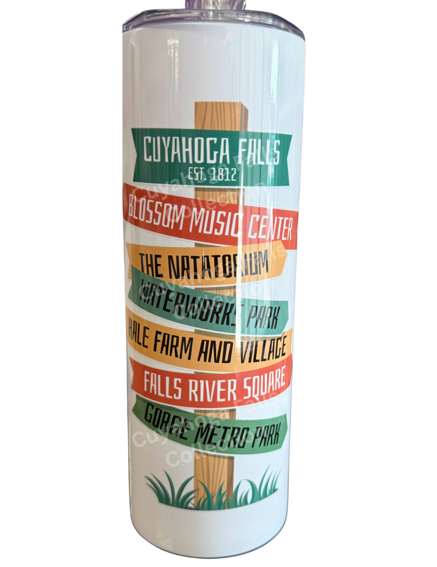 CUYAHOGA FALLS LOCAL LANDMARKS TUMBLER
