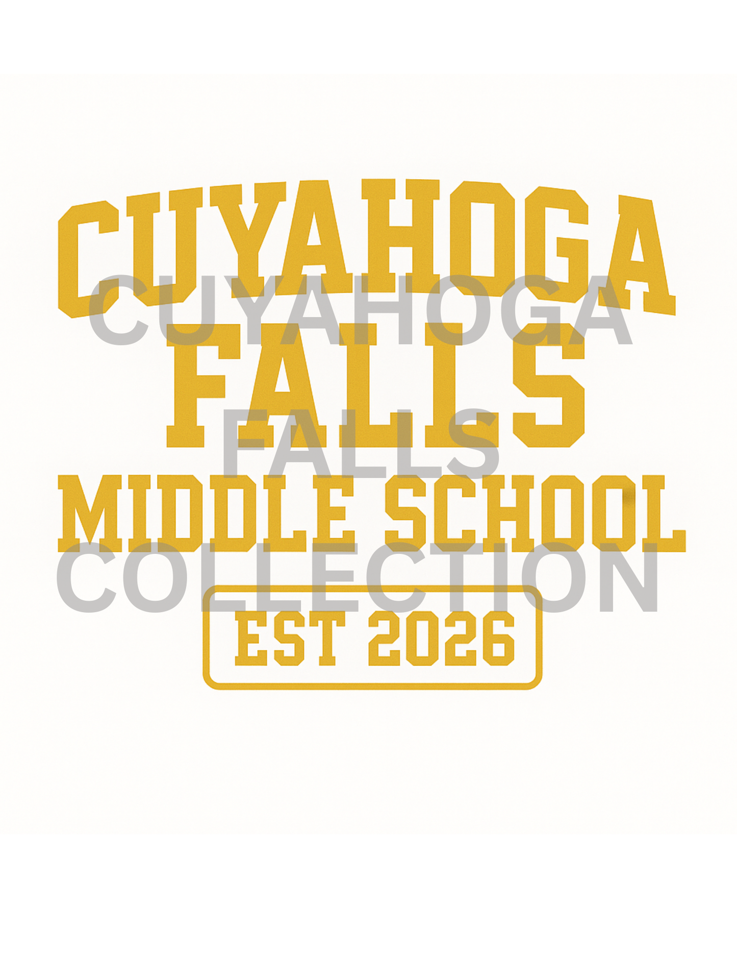 CFMS Est 2026 Hoodie (gold lettering)
