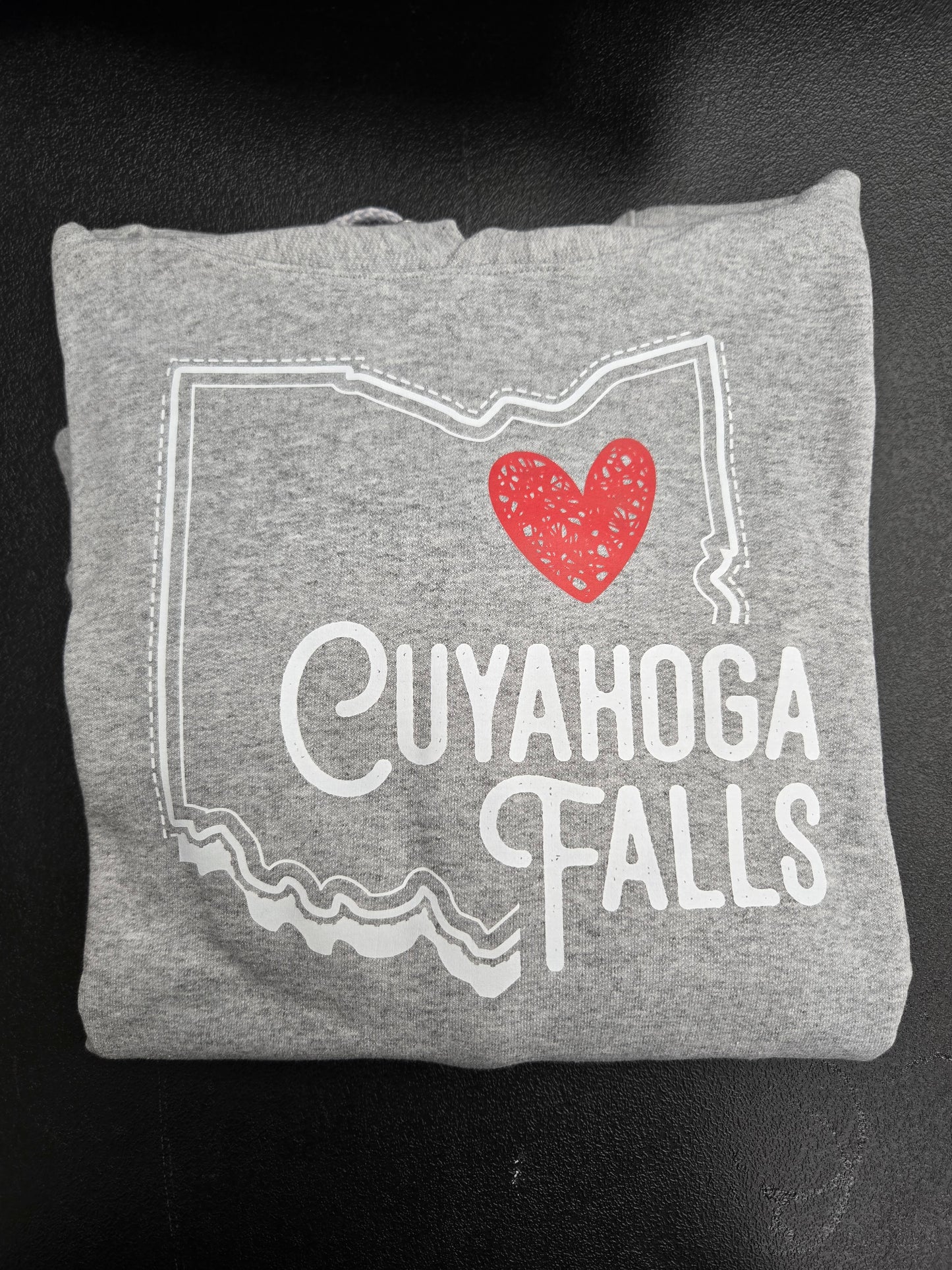 Heart Cuyahoga Falls Hoodie