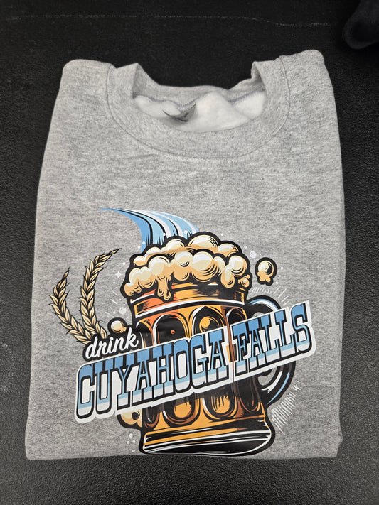 Drink Cuyahoga Falls Crewneck/ Sweatshirt