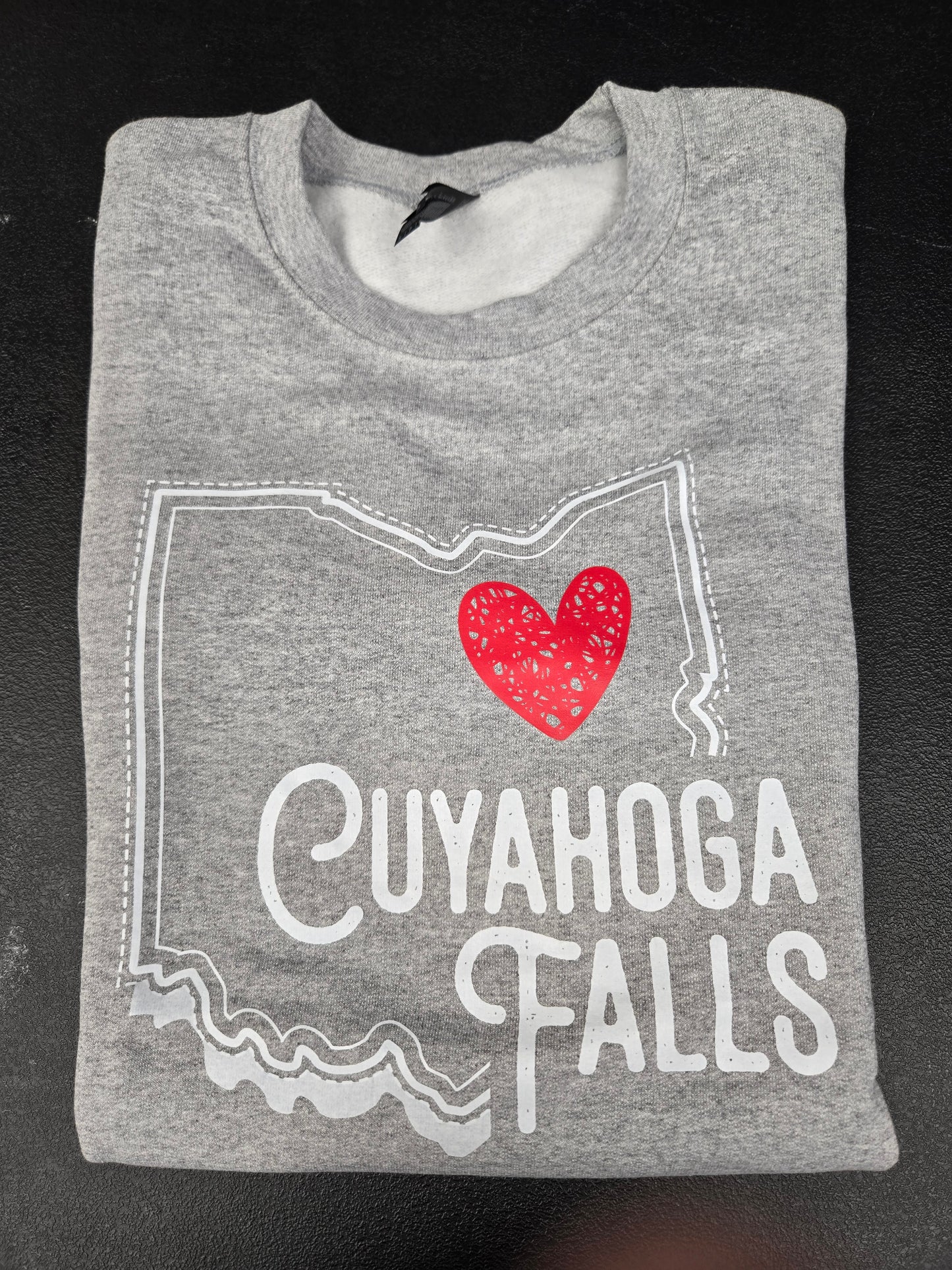 Heart Cuyahoga Falls Crewneck/ Sweatshirt