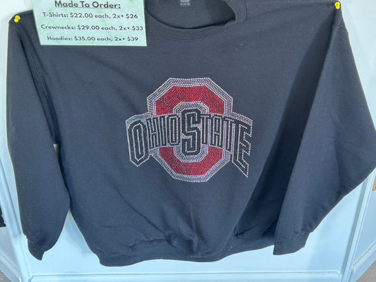 OSU Rhinestone Crewneck