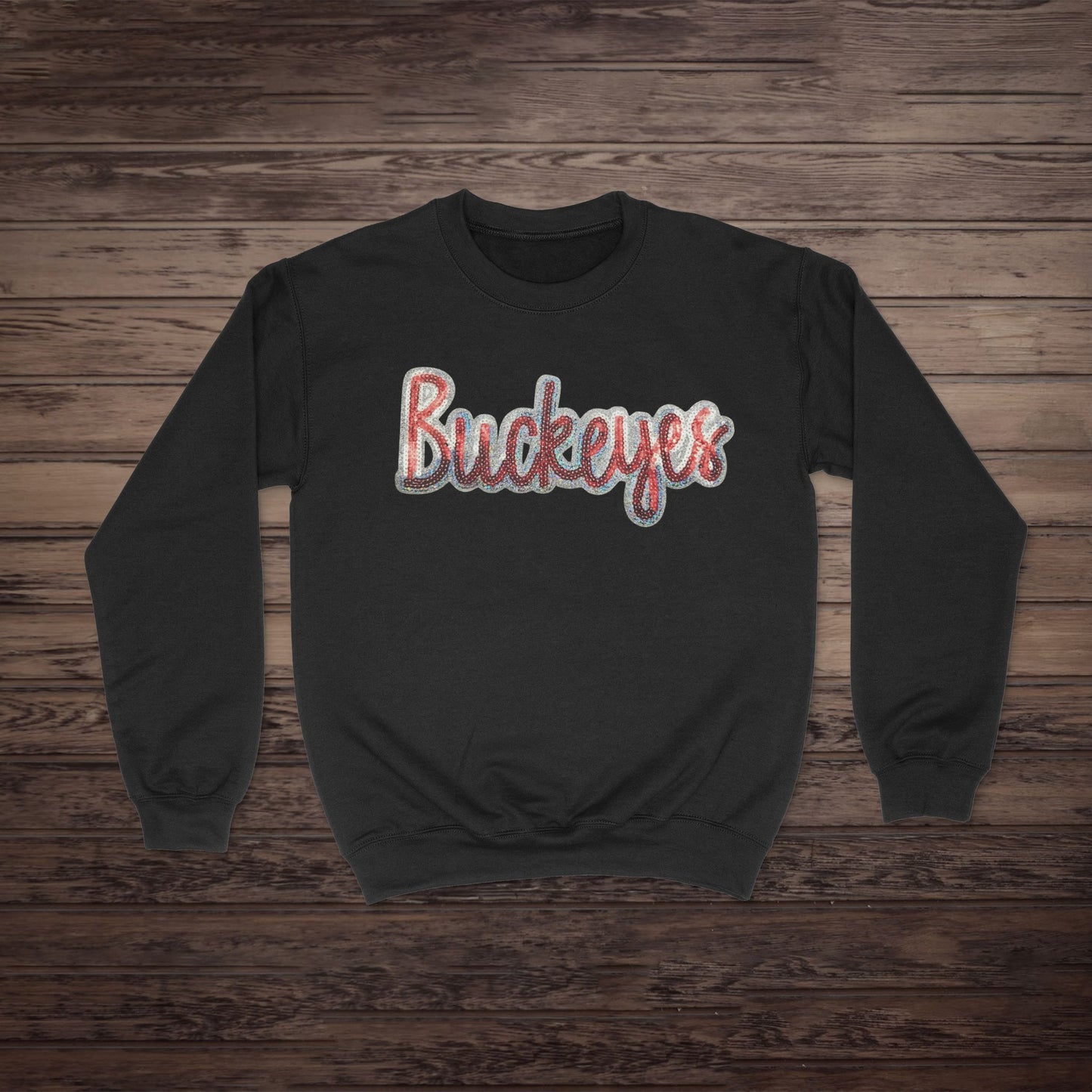 Buckeyes Sequin Crewneck