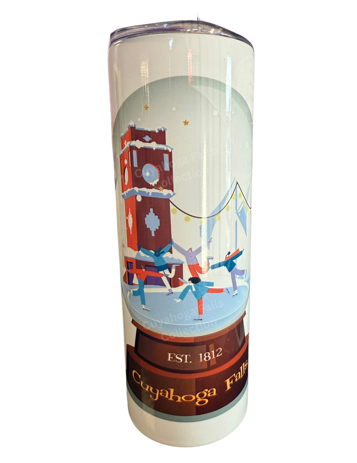 CUYAHOGA FALLS SNOWGLOBE TUMBLER