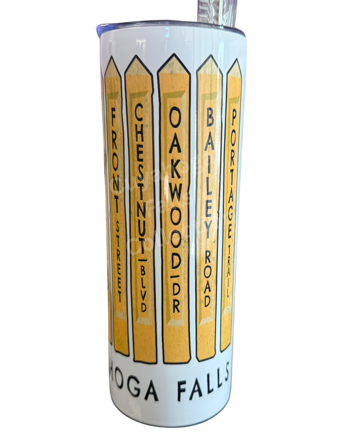 CUYAHOGA FALLS STREET SIGN TUMBLER