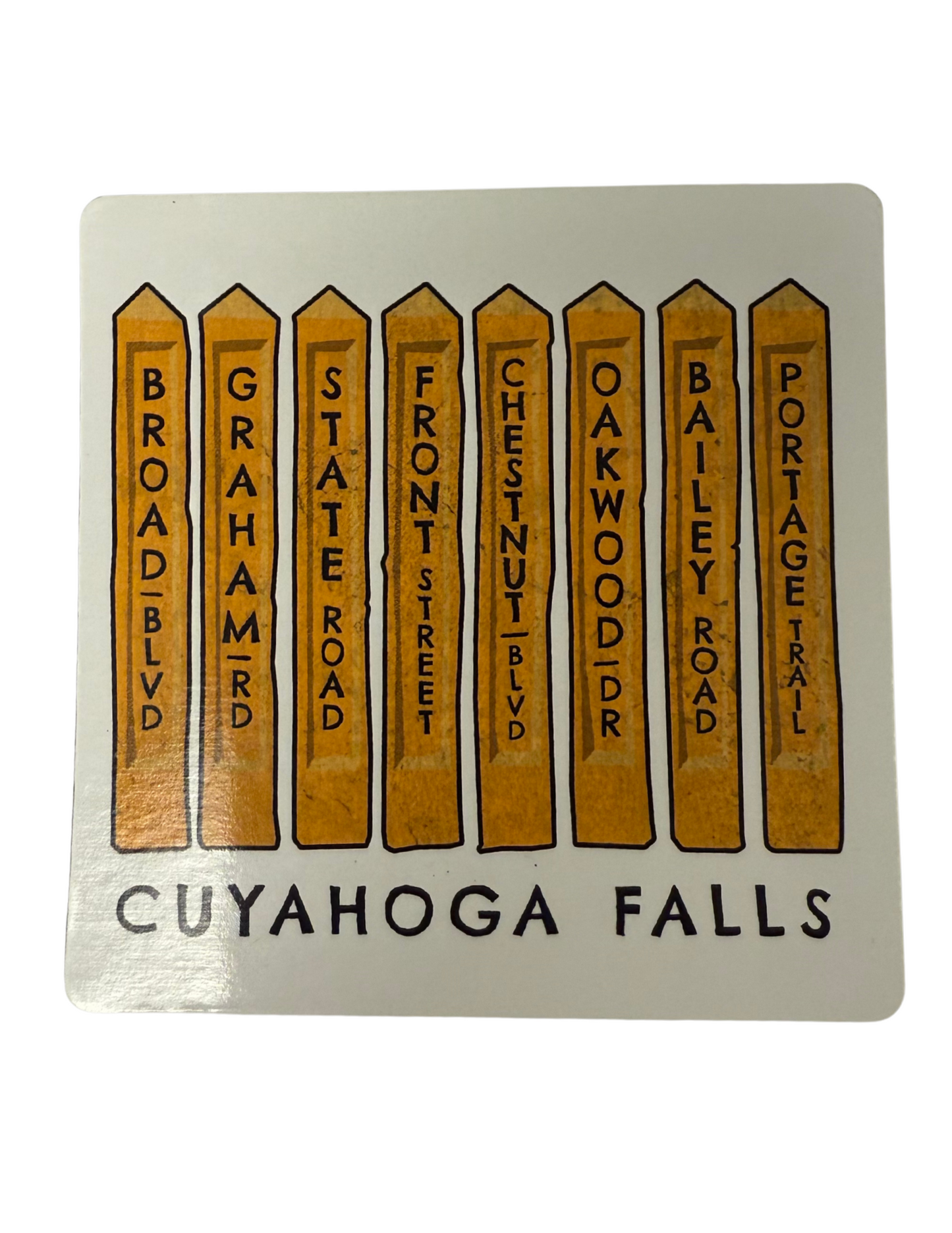 Street Signs Magnetic Sticker